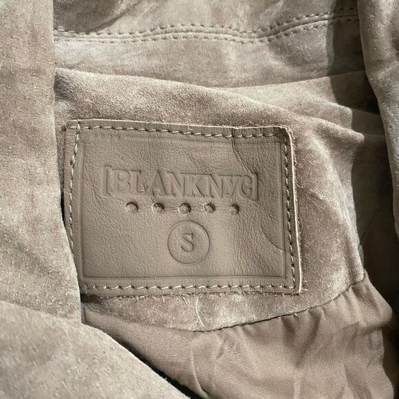 Blank NYC Genuine Suede Leather Motorcycle “Moto” Style Jacket/Vest Size  Small - Picture 9 of 11